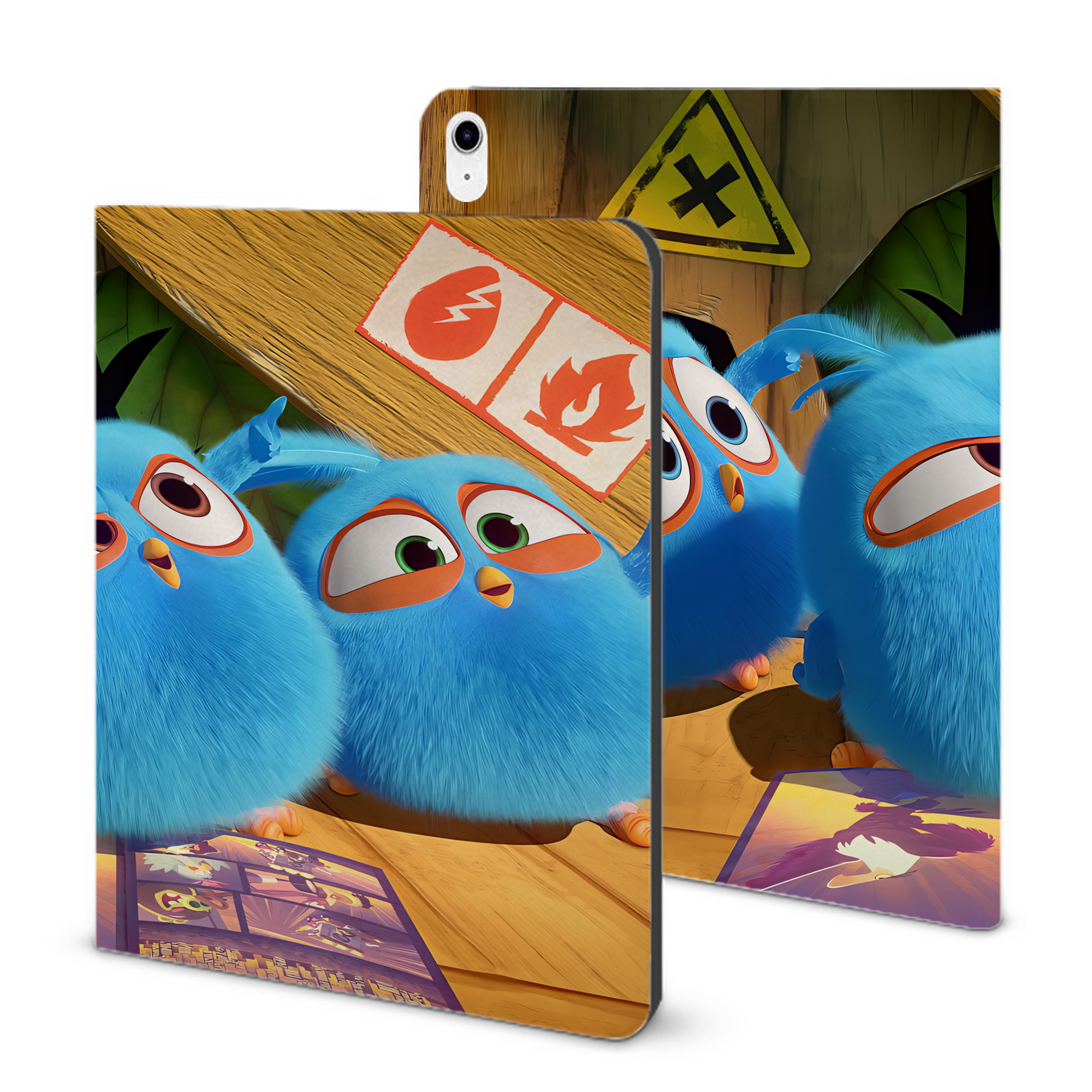（画像用） Angry Birds アングリーバード IPad ケース ブック型 PUレザー TPU 耐衝撃 軽量 薄型 ペン収納なし 全面保護 IPad 各モデル対応